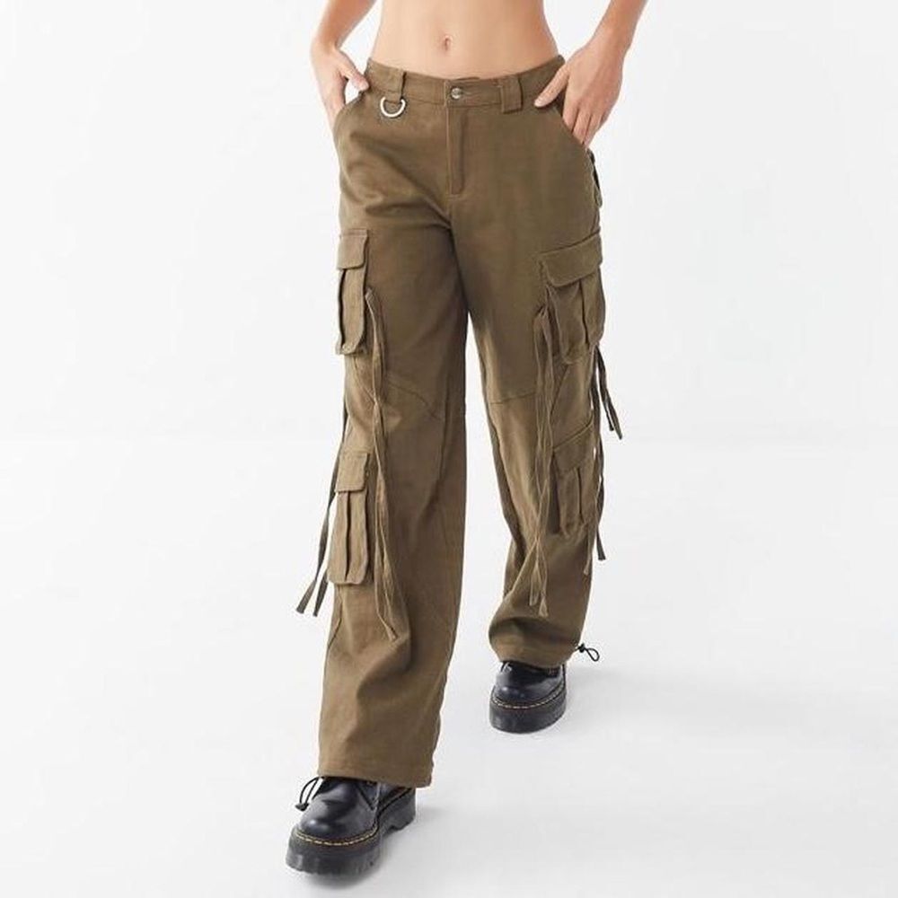 I.AM.GIA I am Gia baggy arm green cargo pants with Bow detail - Picture 11 of 16